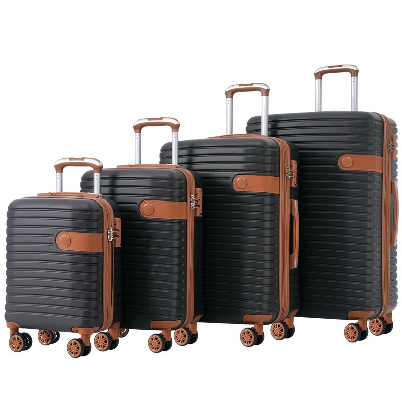 8pcs Hardcase Luggage Spinner Suitcase Set 16" 20" 24" 28" TSA w/ Packing Cubes gallery