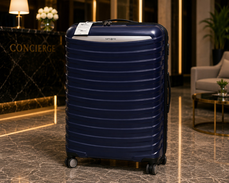 Samsonite Midnight Navy Large Spinner Suitcase Expandable TSA Hardside Luggage