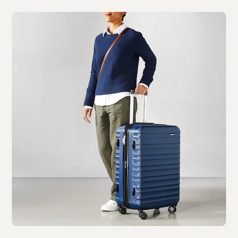 Amazonbasics 68 Cm Navy Blue Hardsided Check-In Trolley gallery