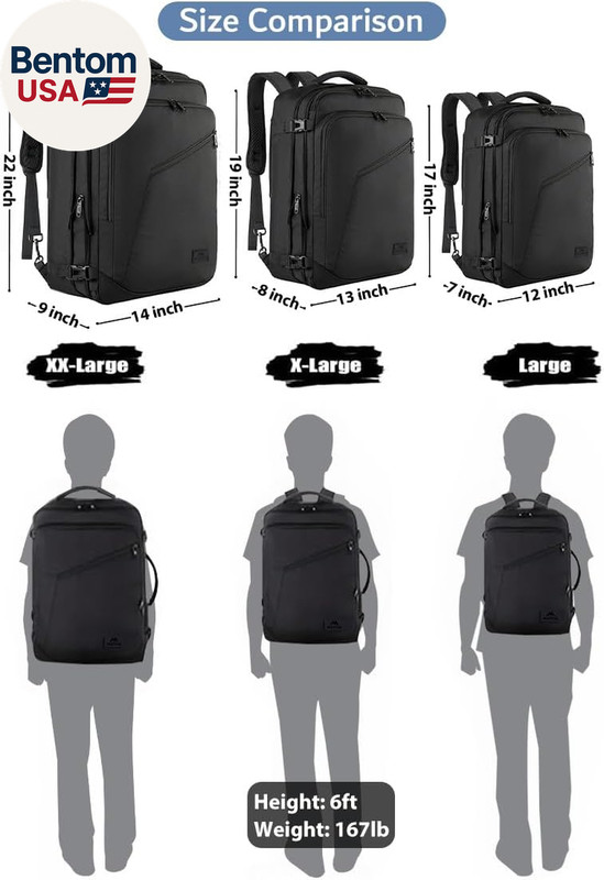 Carry on Backpack, Extra Large Travel Backpack Expandable Airplane Approved Week gallery