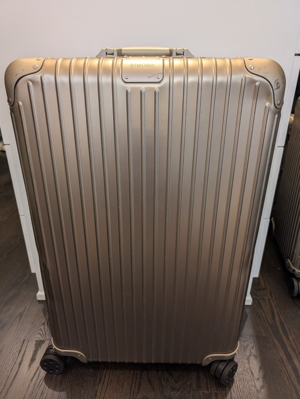 Rimowa Original Check-In L Titanium Aluminum Suitcase – registered thru 6/2027