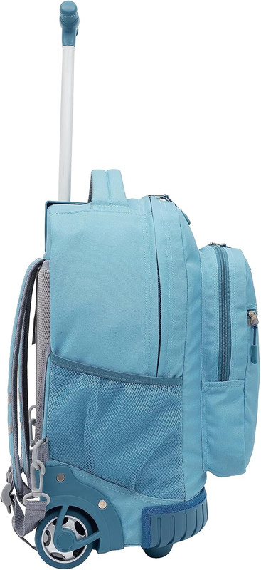18" Rolling Backpack with Shoulder Straps, Aqua gallery