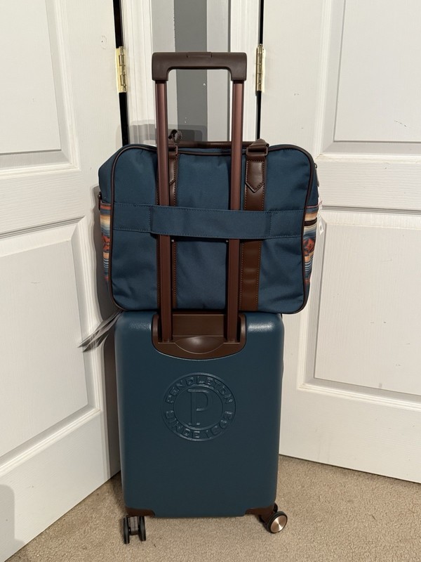 Pendleton Multi Color Aztek Luggage Set Carry On Spinner & Weekend Satchel-NWT gallery