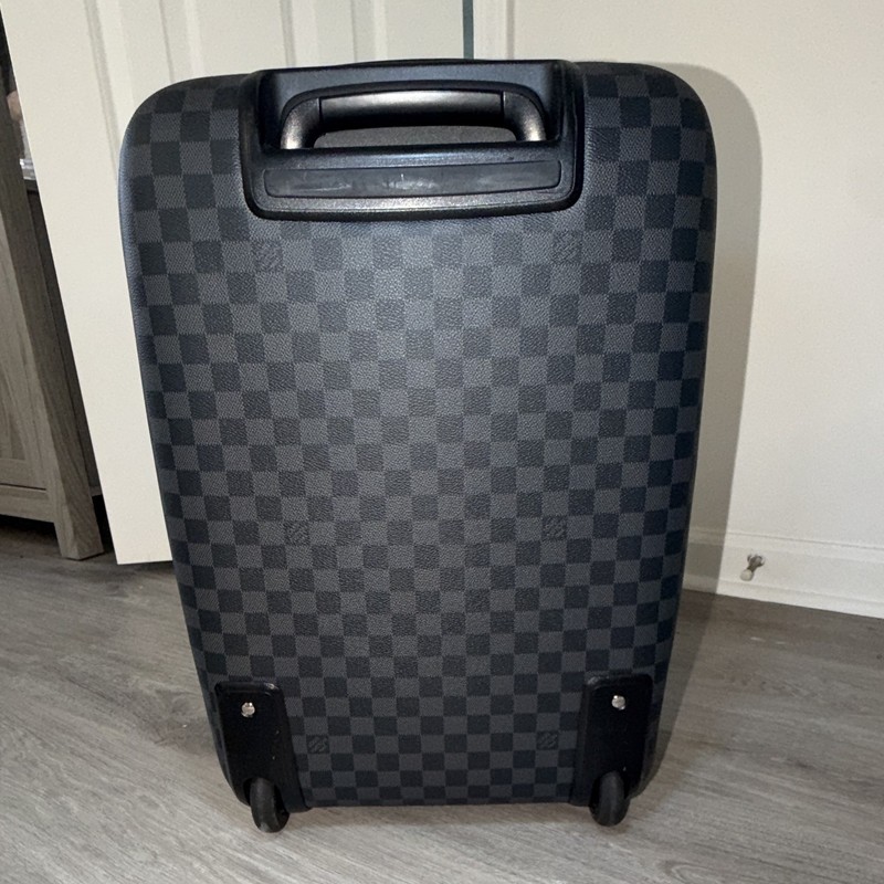 Authentic Louis Vuitton Damier Graphite Carry-On Pegase 55 Rolling Suitcase gallery