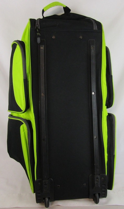 Pinnacle Rolling Duffle Bag w/Handle-Green/Black-30”L x 15”W x 11”H-VGUC gallery