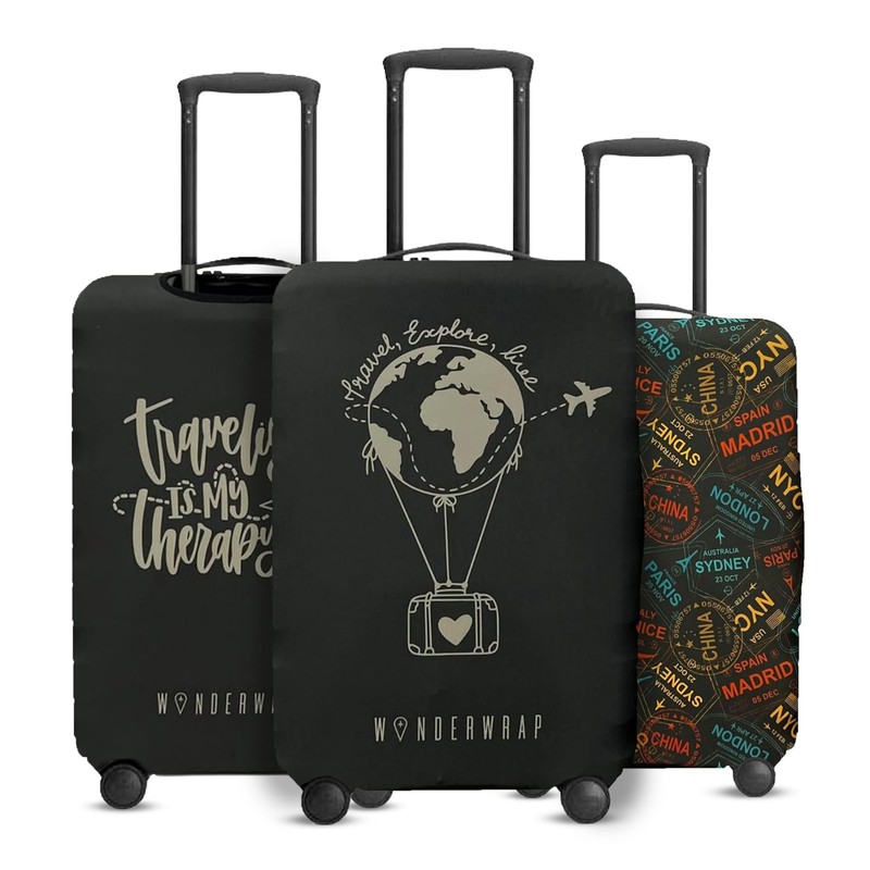 Reversible Travel Luggage Protector – Washable Anti-Scratch Suitcase Shield