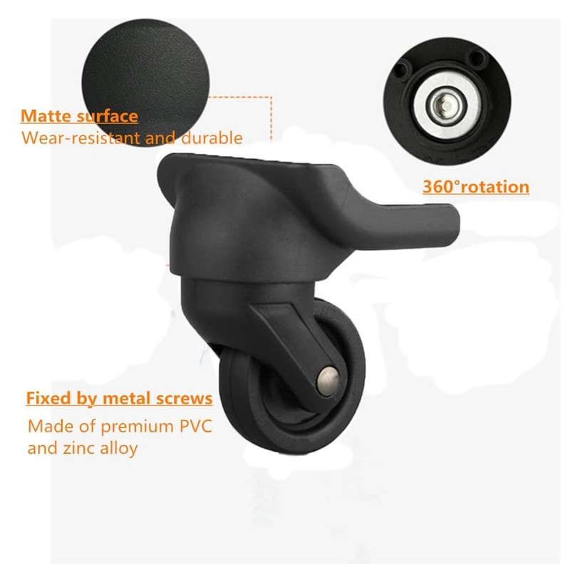 Suitcase Wheels Casters Set - Travel Customs Box W044 gallery