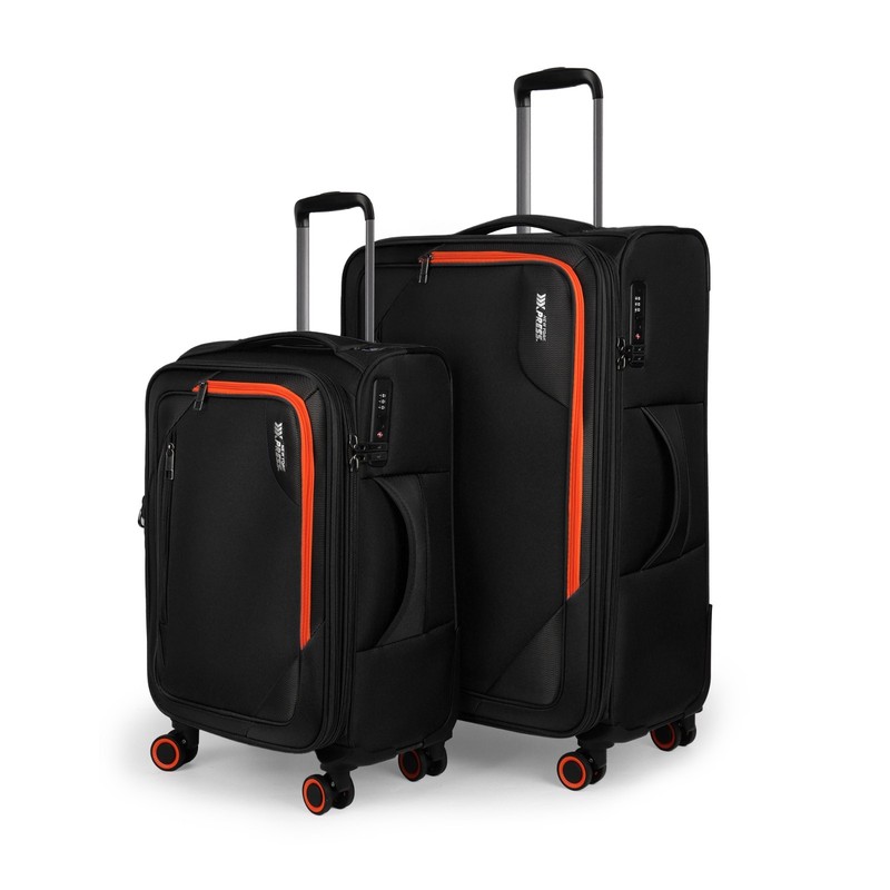 Expandable Luggage Set Large Capacity Softside Suitcase with Wheels & TSA Lock
