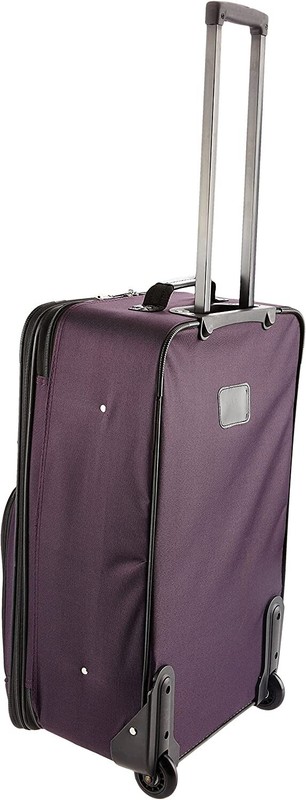 Rockland 2 Piece Expandable Softside Luggage Set Carry On Tote Bag Purple gallery