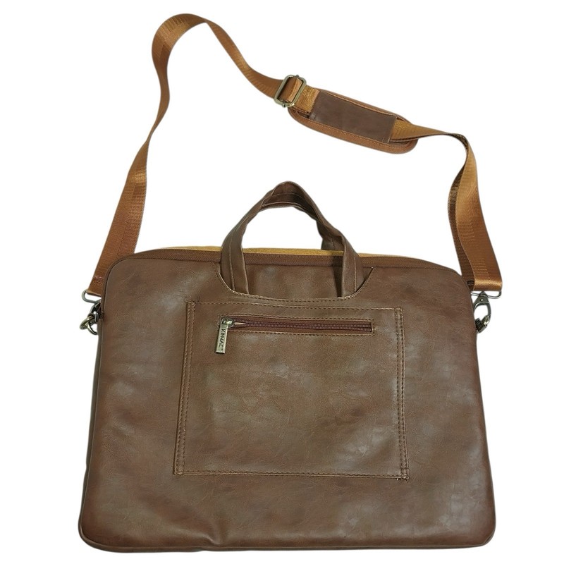 Kinmac Coffee Protective Water-Resistant Canvas Laptop shoulder Messenger Sleeve gallery