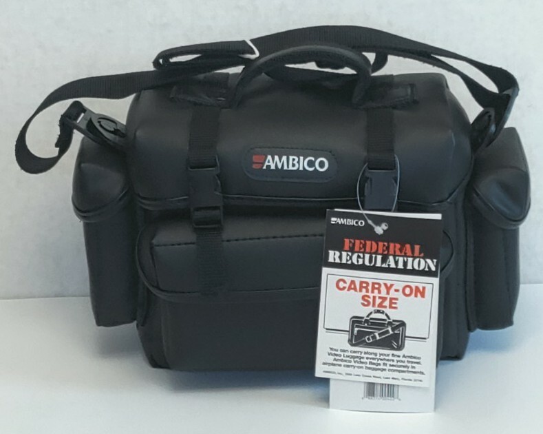 AMBICO Runabout Video Luggage Bag Model V-0422 Runabout Rover 9″x6″x4″ NWT