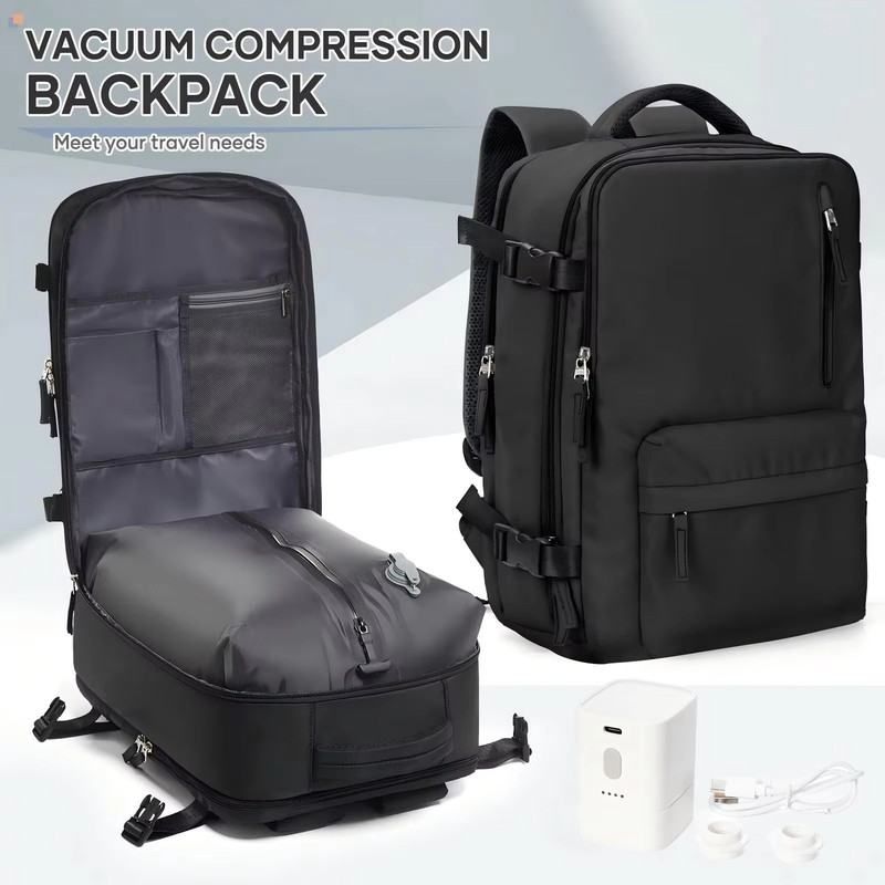 Large Capacity Travel Backpack With Vacuum Compression