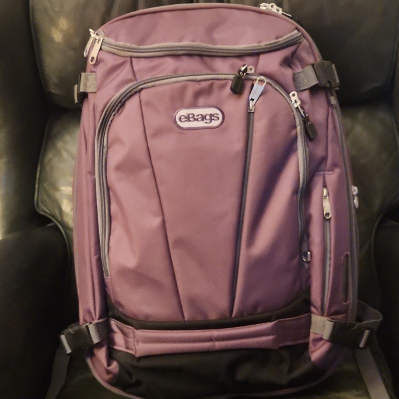 eBags 22″ Purple Expandable Backpack Multiple Compartments EB2146-22