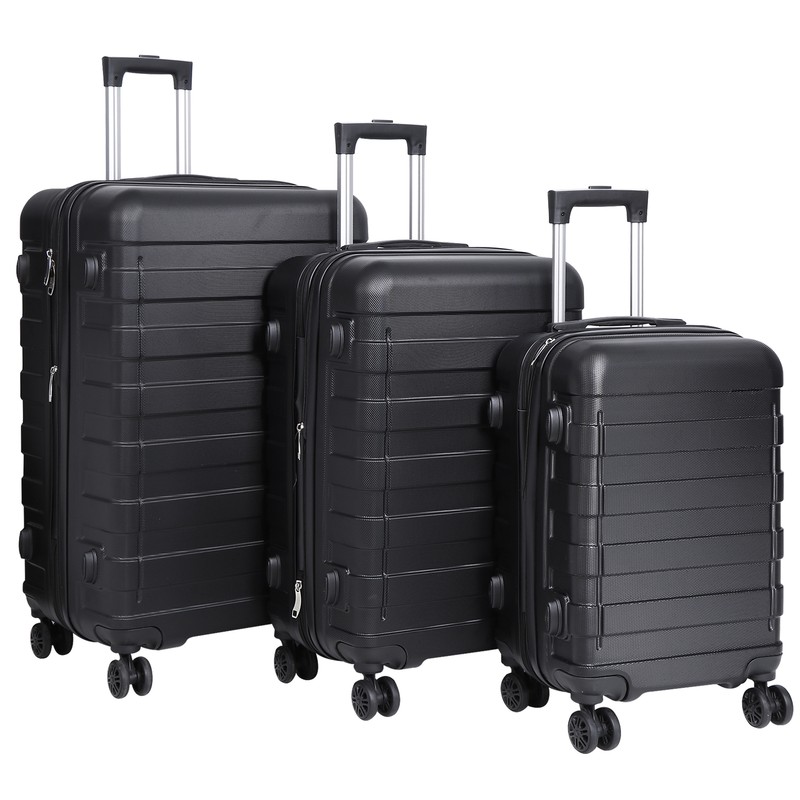 3 Piece Expandable Luggage Sets Hardshell Suitcases Carry On Luggage w/TSA Lock