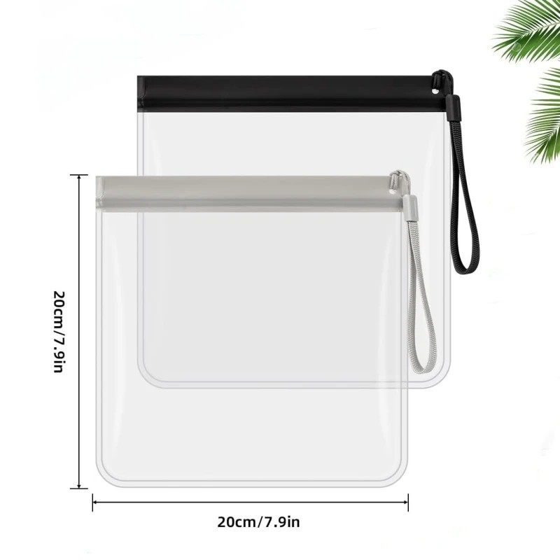 2pcs Luggage Transparent Travel Use Leakproof Flight Make Up Waterproof For