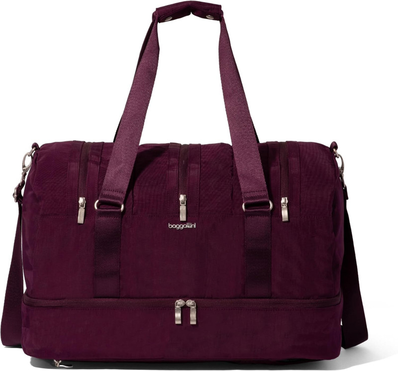 Versatile Lightweight Convertible Duffel & Backpack for Women - 15x12x12 Inch