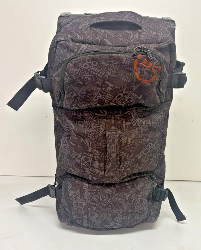 DaKine Split Roller 85-Liter Patterned Gray Travel Rolling Duffel Bag GREAT gallery