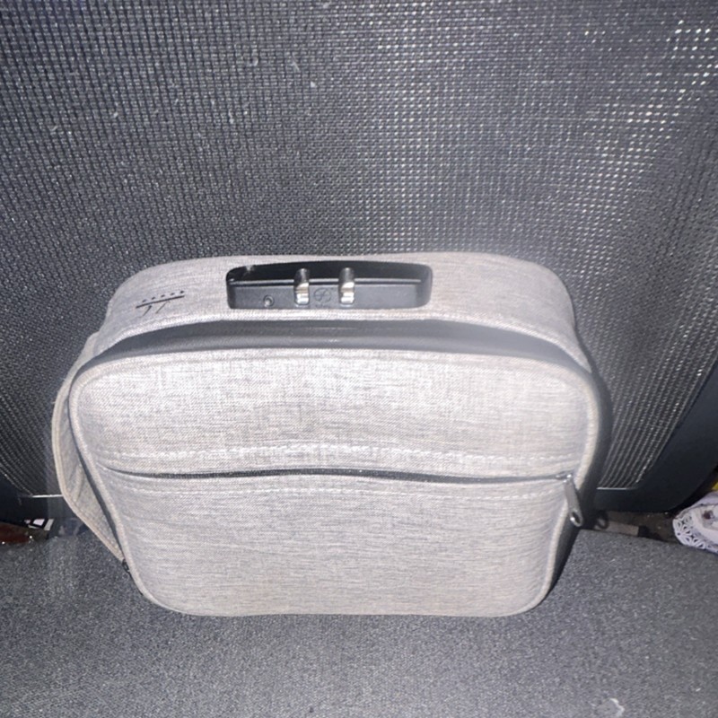 Canvas Accessory Bag with Combination Lock & Zippered Closure smell proof gallery