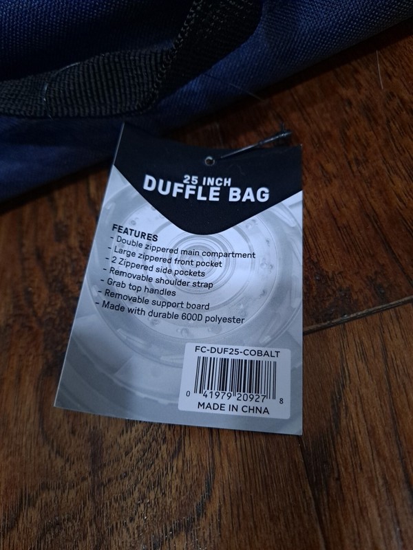 FIRST CLASS 25" DUFFLE BAG With Side Pockets, Removable Shoulder Strap 600D Poly gallery