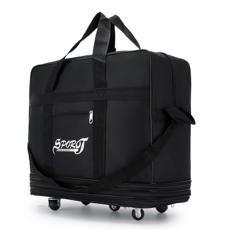32" Expandable Rolling Duffle Bag Carry-on Wheeled Spinner Suitcase Luggage gallery