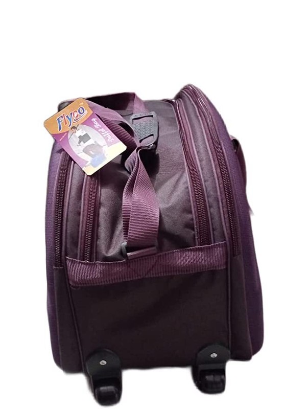 Jyoti BIGBAG Polyester Large Purple Regular Capacity Strolley Duffle Bag gallery