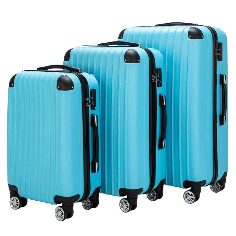 20"24"28" Trolley Case 3-Piece Hardside Lightweight Spinner Luggage Bag Set TSA gallery