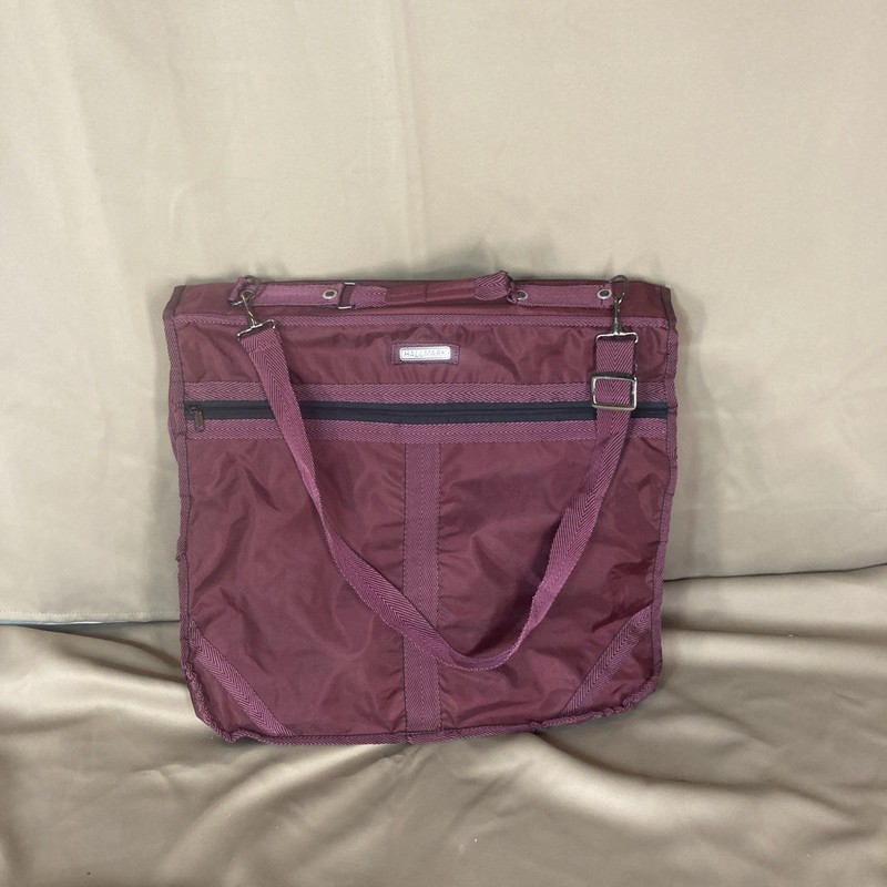Hallmark Suit/Dress Garment Bag Travel Luggage Bag Burgundy 36″x 21″