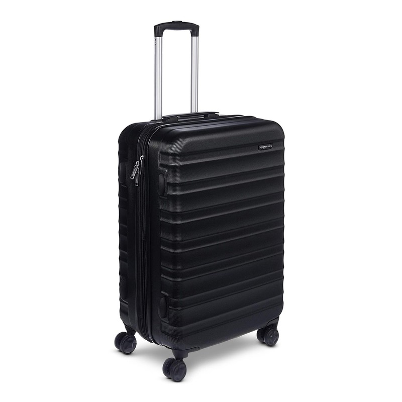 Amazon Basics 26″ Hardside Medium Checked Luggage, Expandable For Up to 15% M…