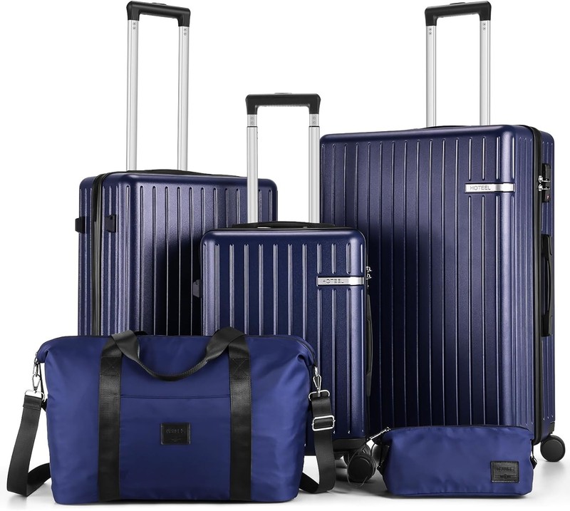 3/5 Piece Luggage Set ABS+PC Hardshell Carry on Suitcase w/ Spinner Wheels&TSA ~ gallery
