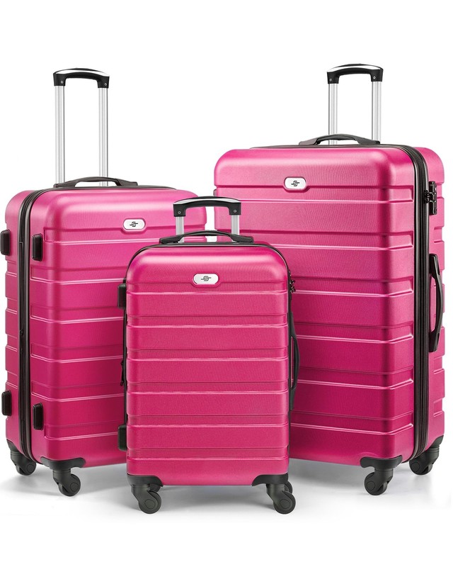 Suitour Luggage 3 Piece Sets Hard Shell Luggage Set with Spinner Wheels, TSA …