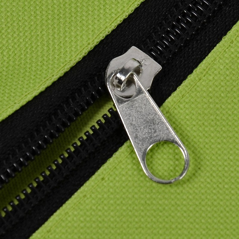 Polyester Portable Handy Foldable Bag Wheel Cart Trolley Green gallery