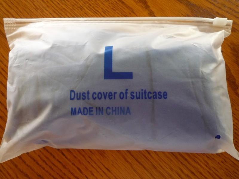 1 New Stretchy Polyester Blue Large Suitcase Airline Travel Dust Cover Protector gallery