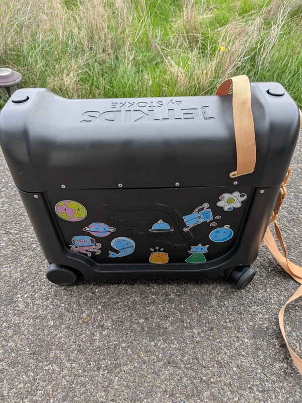 Stokke Jetkids Bedbox Ride-on Suitcase, Jet Black