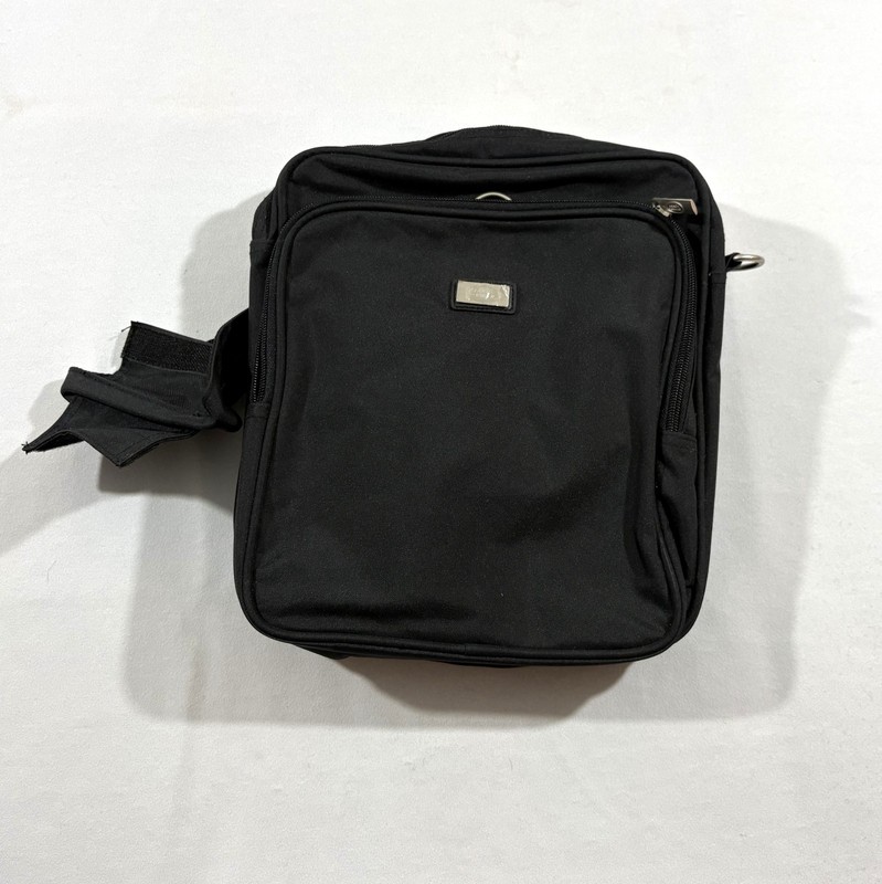 Land Rover Black Expandable Shoulder Duffle Bag Collapsible Travel Messenger OEM