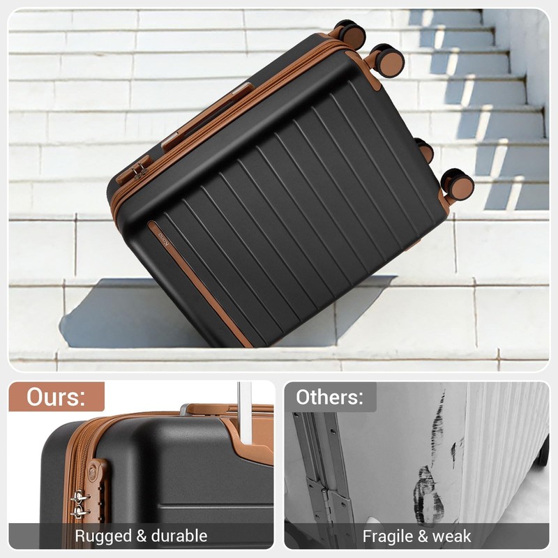 24 Inch Check In Suitcase Expandable Luggage, Business Travel Suitcase for 5-... gallery