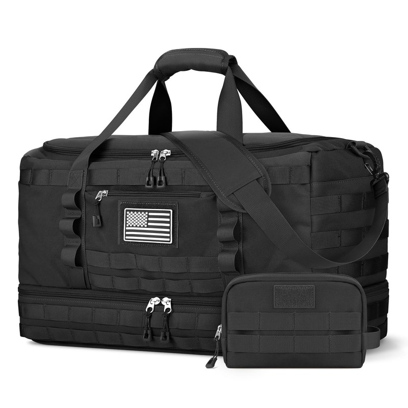 Gym Bag for Men Women, Carry on Luggage 22x14x9 Airline Approved, Tactical Tr…