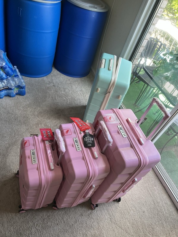 ULTRA Pink Hardcase Spinner Luggage 3-Piece Set, 360 Spinner Wheels