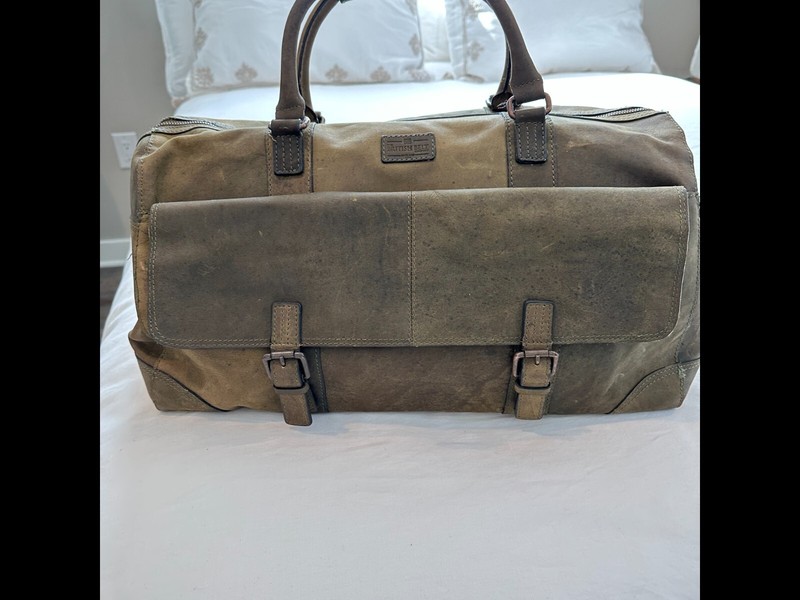 Weekender Bag, Distressed Leather, The British Belt Company