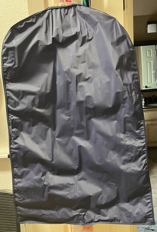 100% Authentic Burberry London England Luxurious Garment Bag British Blue gallery