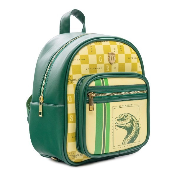 Officially Licsened Harry Potter - Checkered Slytherin Mini Backpack gallery