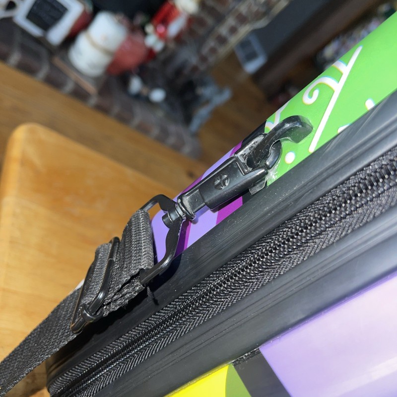 Heys Multicolor Geometric Polycarbonate Hardcase Train Case w/ Shoulder Strap gallery