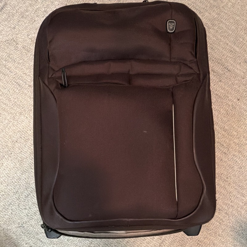 Tumi T-Tech Brown Soft-Sided Upright Rolling Suitcase Wheeled Luggage 5620SP