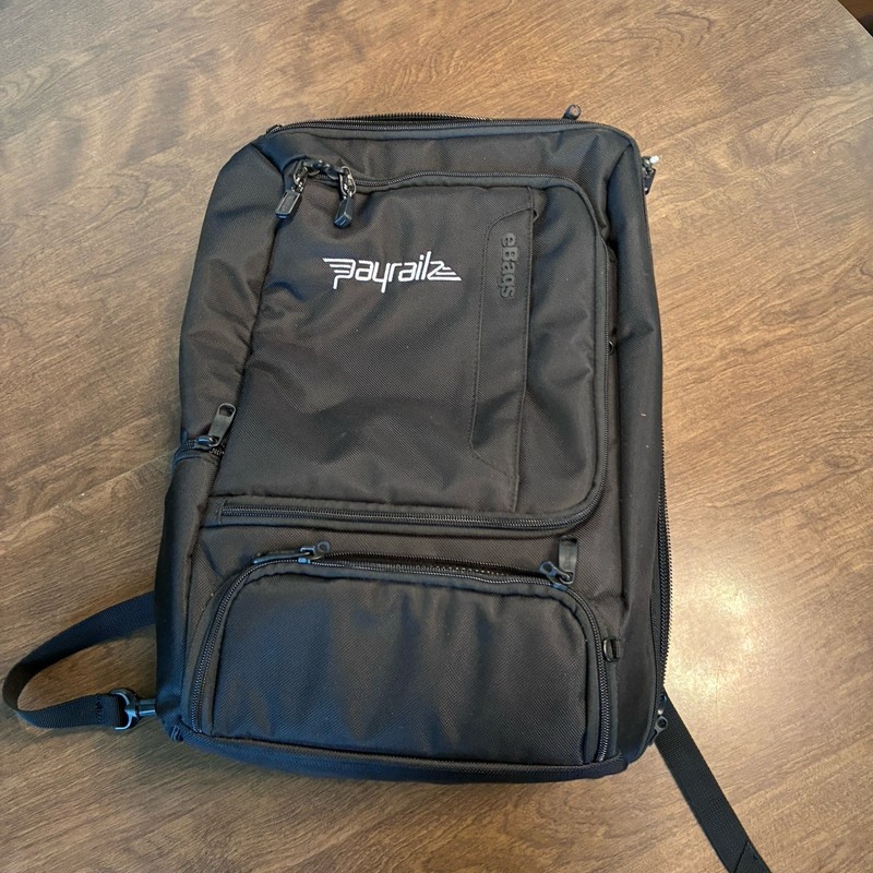 EBAGS Pro Slim Weekender Backpack Bag Black Travel Carry On Fits 17″ Laptop Zip