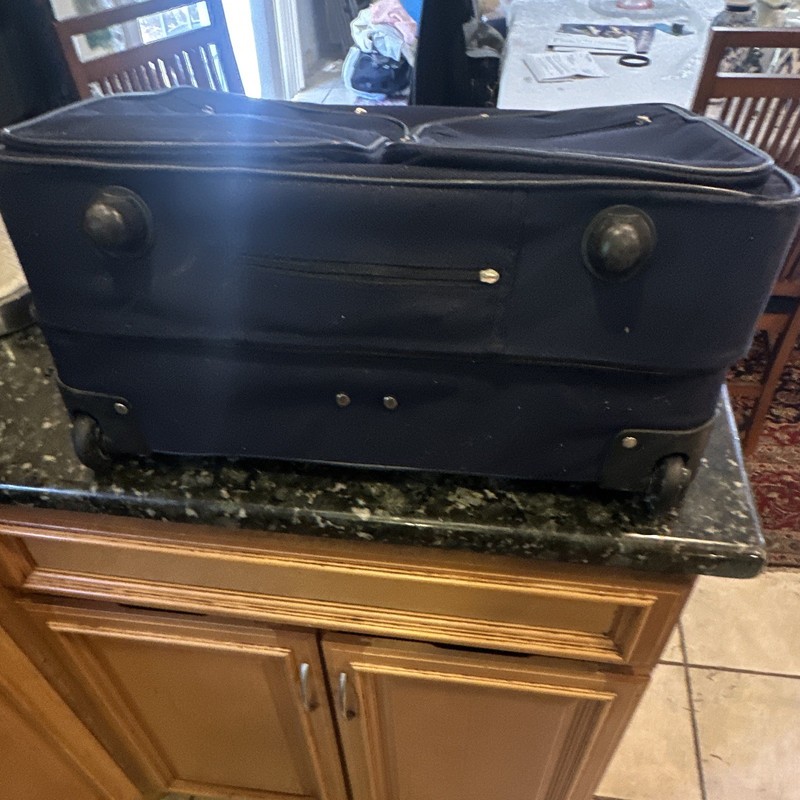 Air Express Blue Soft Case Wheeled Rolling Suitcase Travel Luggage Solid gallery