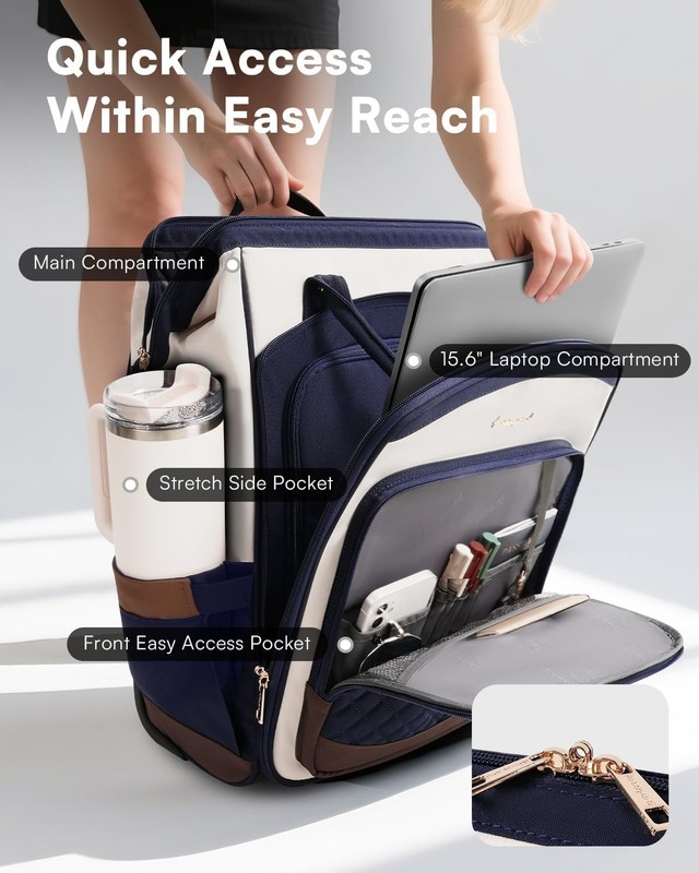 Versatile 2-in-1 Rolling Backpack with Wheels - Functional Storage for Travel gallery