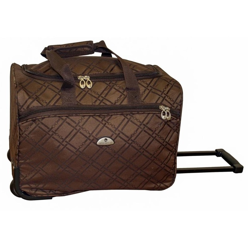 Pemberly Row Traditional Polyester 5-Piece Luggage Set in Chocolate gallery
