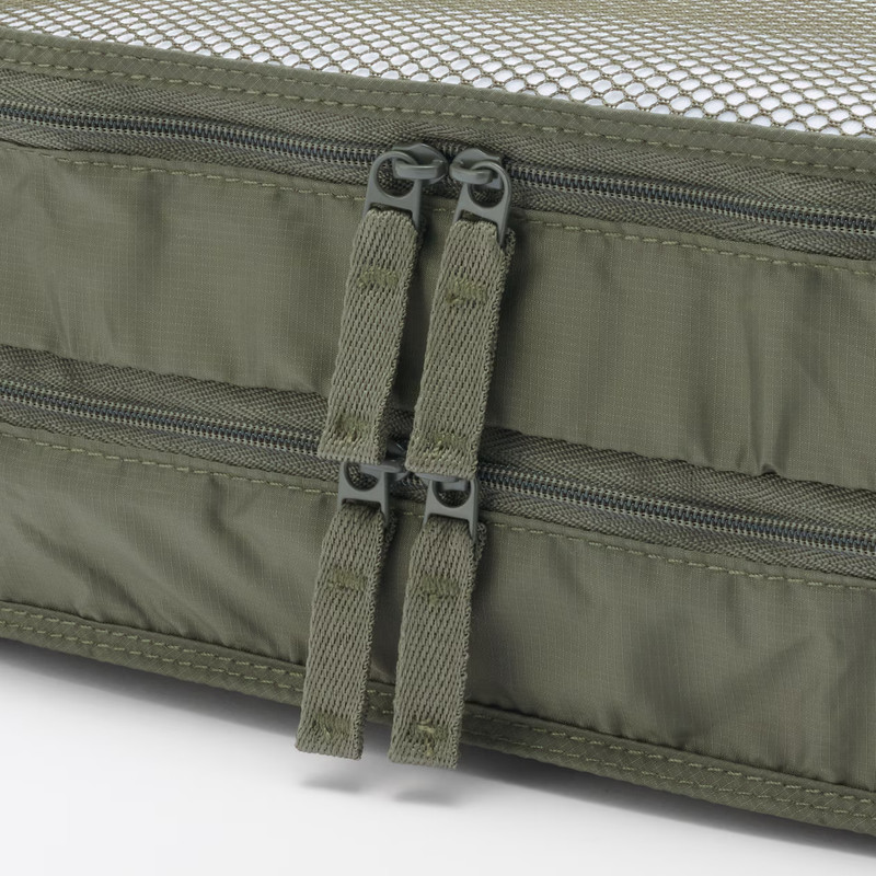 New MUJI Polyester Foldable Sorting Case With 2 Size S/M Double Type Kaki Colors gallery