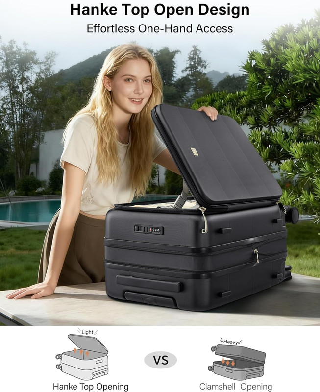 Hardside Expandable Large Checked Luggage, 28 Inch Top Opening Trunk Luggages wi gallery