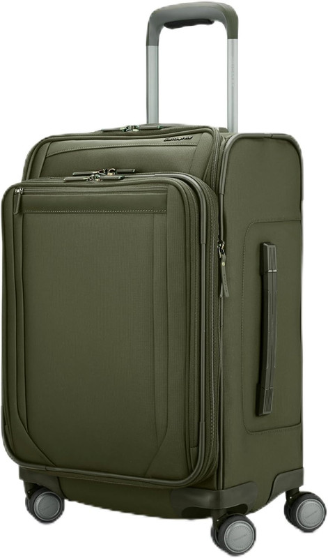 Lineate Softside Expandable Luggage with Spinner Wheels, Carry-On, Cedar Green gallery