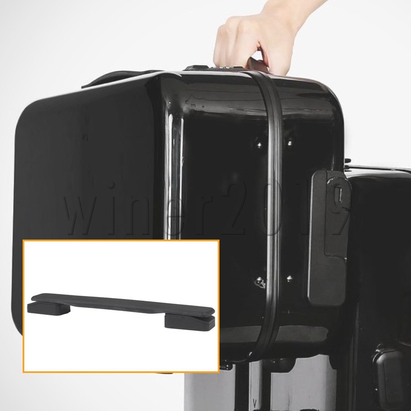 4x Suitcase Handle Replacement Part with Screw 7.8Inch Black B115 Luggage Holder gallery
